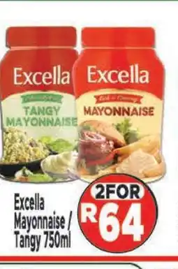 Supa Store Excella Mayonnaise/Tangy 750ml offer