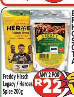 Supa Store Freddy Hirsch Legacy / Heroes spice 200g offer