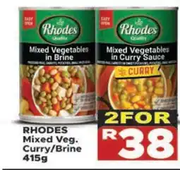 Supa Store RHODES Mixed Veg. Curry/Brine 415g offer