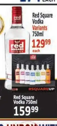 Supa Store Red Square Vodka Variants 750ml offer