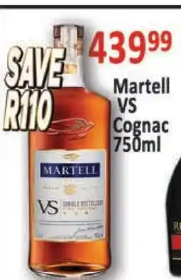 Supa Store Martell VS Cognac 750ml offer