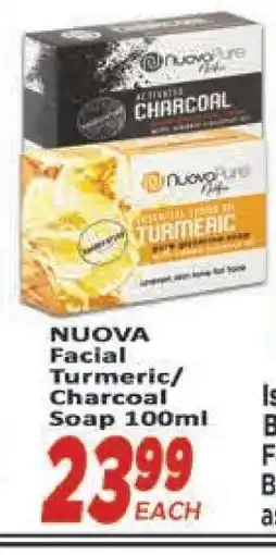 Supa Store NUOVA Facial Turmeric/Charcoal Soap 100ml offer