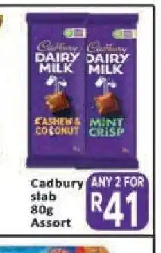 Supa Store Cadbury slab offer