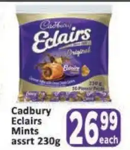 Supa Store Cadbury Eclairs Mints assrt 230g offer