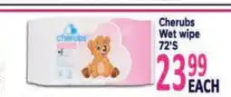 Supa Store Cherubs Wet wipe 72'S offer