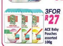 Supa Store ACE Baby Pouches assorted 100g offer
