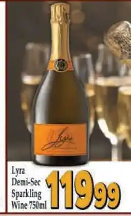 Supa Store Lyra Demi-Sec Sparkling Wine 750ml offer