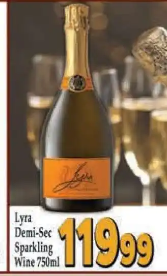 Supa Store Lyra Demi-Sec Sparkling Wine 750ml offer