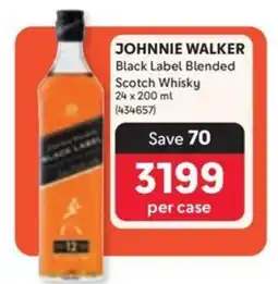 Makro JOHNNIE WALKER Black Label Blended Scotch Whisky offer