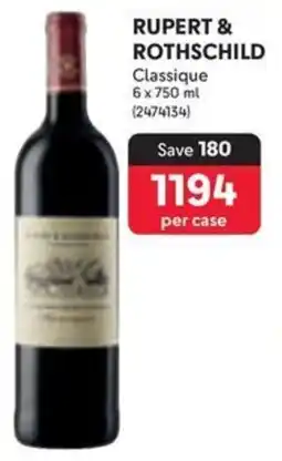 Makro RUPERT & ROTHSCHILD Classique offer