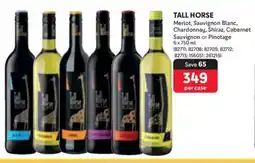 Makro TALL HORSE Merlot, Sauvignon Blanc, Chardonnay, Shiraz, Cabernet Sauvignon or Pinotage offer