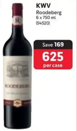 Makro KWV Roodeberg offer