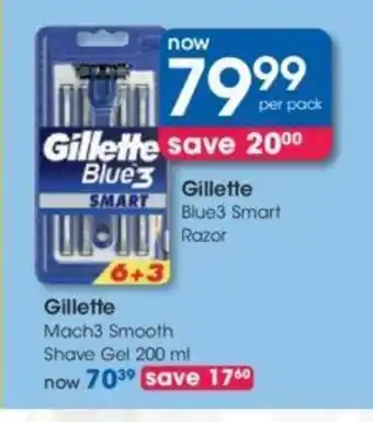 Clicks Gillette Blue3 Smart Razor offer