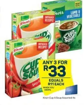 Pick n Pay Knorr Cup A Soup Asstd 4s offer