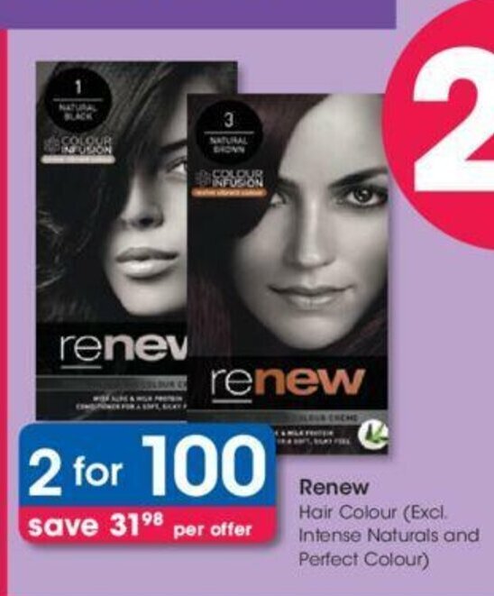 Renew Hair Colour offer at Clicks