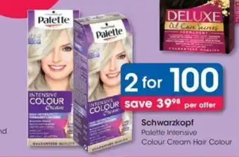 Clicks Schwarzkopf Palette Intensive Colour Cream Hair Colour offer