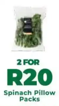 Spinach Pillow Packs