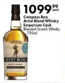 Liquor City Compass Box Artist Blend Whisky Emporium Cask Blended Scotch Whisky offer