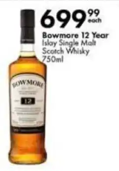 Liquor City Bowmore 12 Year Islay Single Malt Scotch Whisky offer