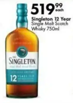 Liquor City Singleton 12 Year Single Malt Scotch Whisky offer