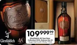 Liquor City Glenfiddich 40 Year Rare Collection 2013, Release No.10 Single Malt Scotch Whisky offer