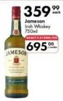 Liquor City Jameson Irish Whiskey offer