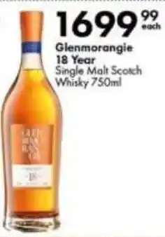 Glenmorangie 18 Year Single Malt Scotch Whisky