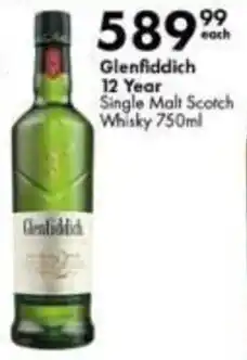 Liquor City Glenfiddich 12 Year Single Malt Scotch Whisky offer
