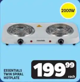 Usave Essentials twin spiral hotplate offer