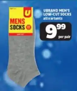 Usave Ubrand men's low-cut socks allvariants offer