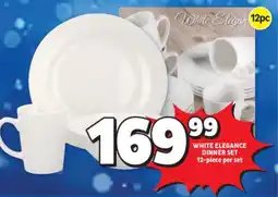 Usave White elegance dinner set offer