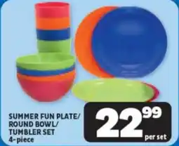 Usave Summer fun plate/ round bowl/ tumbler set offer