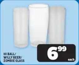 Usave Hi ball/ willy beer/ zombie glass offer