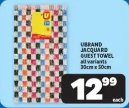 Usave Ubrand jacquard guest towel offer