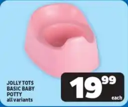 Usave Jolly tots basic baby potty offer