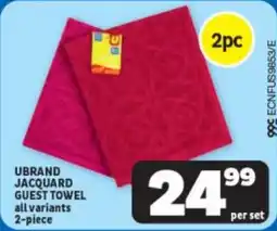 Usave Ubrand jacquard guest towel offer