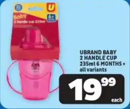 Usave Ubrand baby 2 handle cup 6 months+ offer