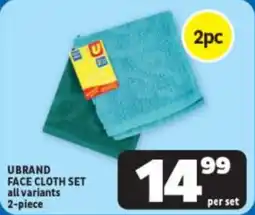 Usave Ubrand face cloth set offer
