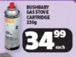 Usave Bushbaby gas stove cartridge offer