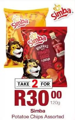 Take 'n Pay Simba Potatoe Chips Assorted offer