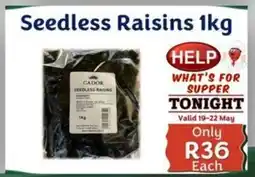 Foodeez Seedless Raisins offer