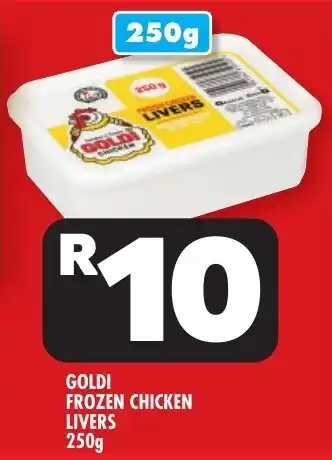 Usave Goldi frozen chicken livers offer