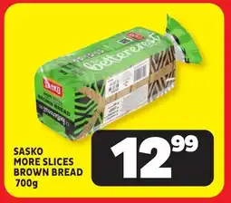 Usave Sasko more slices brown bread offer