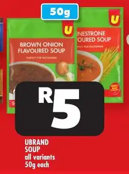 Usave Ubrand soup all variants offer