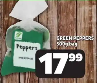 Usave Green peppers offer