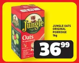 Usave Jungle oats original porridge offer