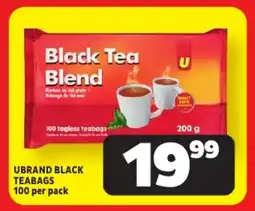 Usave Ubrand black teabags offer