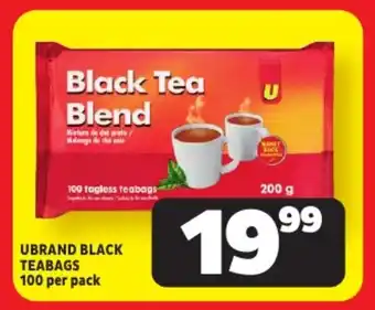 Usave Ubrand black teabags offer