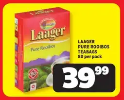 Usave Laager pure rooibos teabags offer