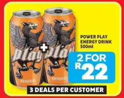Usave Power play energy drink offer